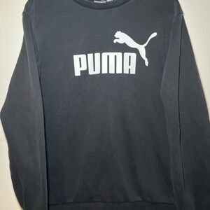 PUMA Men's Black Crewneck Sweater
